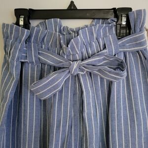 Hummingbird Blue and White Striped Pants Size Medium